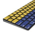 Colombia Flag Distressed Magic Keyboard with Numeric Keypad Skin